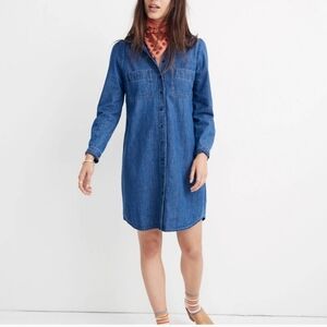 Madewell Denim Shirt Dress, Small